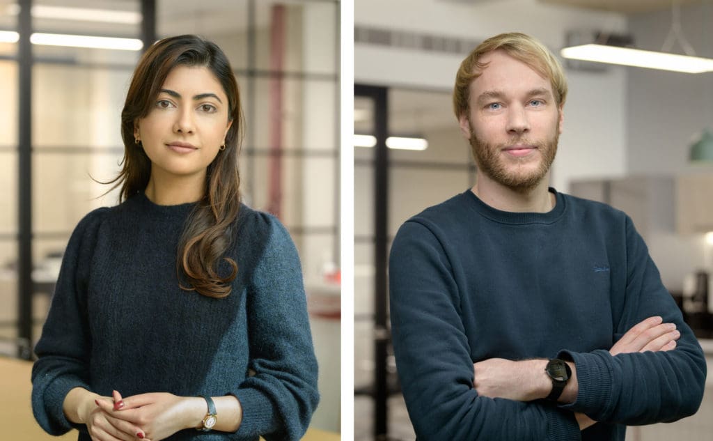 Vaysh Kewada, CEO and Johannes Feldmann CTO - co-founders of Salience Labs